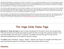 Tablet Screenshot of hugedildohomepage.com
